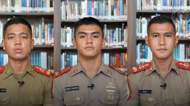 Roosevelt C Purba sekolah ke Akmil AS atau The US Military Academy (USMA) West Point, Hikmal Fikri Wildan ke Akademi Angkatan Laut AS atau The US Naval Academy (USNA) Annapolis, dan Muhammad Rafi Maulana ke Akademi Angkatan Udara AS atau The US Air Force Academy (USAFA) Colorado. (Dok. Tim Media Prabowo Subianto)