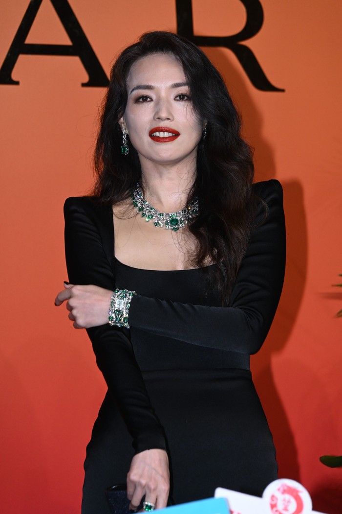 SHANGHAI, CHINA - AUGUST 24: Actress Shu Qi attends Bvlgari jewelry event at Shanghai Exhibition Center on August 24, 2022 in Shanghai, China. (Photo by VCG/VCG via Getty Images)
