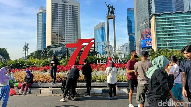 Suasana CFD Bundaran HI