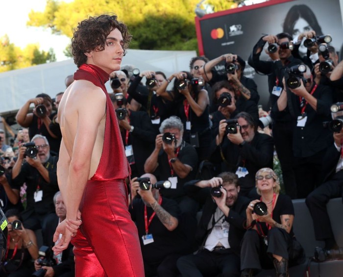 1420253630 VENICE, ITALY - SEPTEMBER 02: Timothee Chalamet attends the