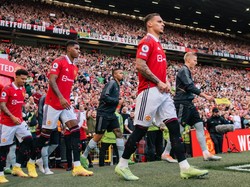 Antony dipercaya Erik ten Hag mengisi sektor sayap kanan Man United ketika menjamu Arsenal, walaupun baru beberapa hari gabung. Foto: Manchester United via Getty Imag/Ash Donelon