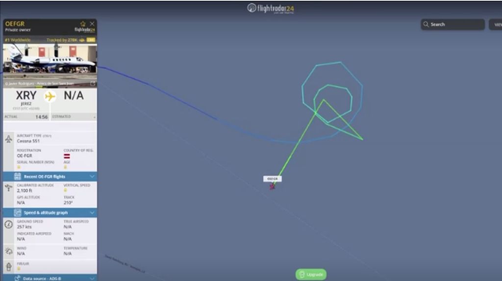 Detik-detik Pesawat Pribadi Austria Jatuh di Laut Latvia