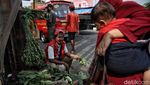 Suasana Pasar Sembako di Jakut Pascakenaikan Harga BBM