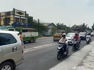 Hati-hati! Jalur Pantura Mejobo Kudus Tersendat, Ada Perbaikan Jalan