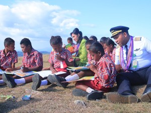 CT Arsa-Citilink Ajak Siswa SD Lelogama Terbangkan Cita-cita Setinggi Langit