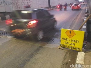 Awas! Besi Penutup Got di Underpass Sholis Bogor Masih Rusak