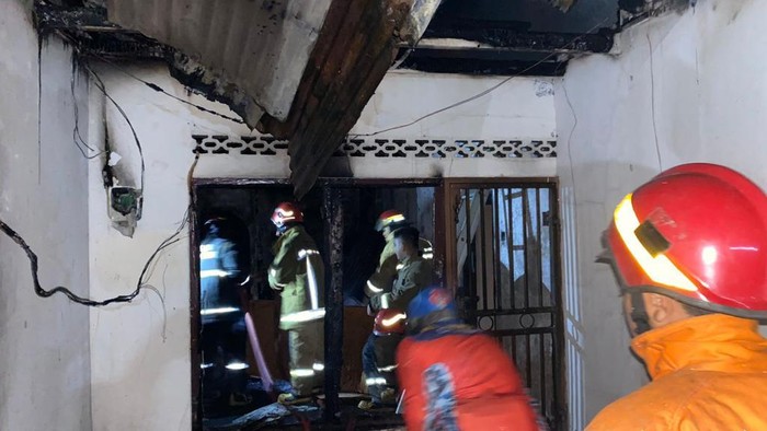 Kondisi rumah di Kampung Arab Puncak Bogor usai kebakaran
