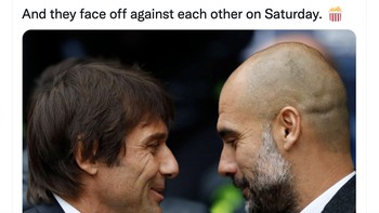 Setelah kekalahan Arsenal, tinggal Tottenham dan City yang belum pernah kalah di Liga Inggris, tapi mereka akan segera berjumpa. Foto: Twitter