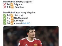 Fans MU Senam Jantung Lihat Maguire Masuk Lawan Arsenal