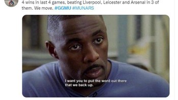 Kemenangan berentetan buat MU. Foto: Twitter