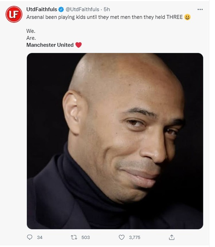 Meme Kocak MU Arsenal