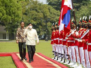 Momen Penyambutan Presiden Filipina di Istana Bogor, Nih Fotonya