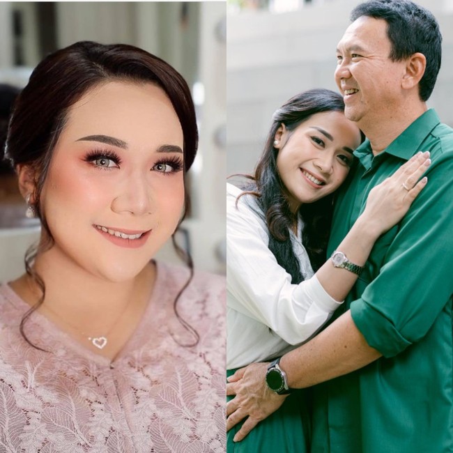 Puput Nastiti Devi bikin pangling saat tampil dalam pemotretan terbaru dengan Basuki Tjahaja Purnama atau Ahok dan anak-anak mereka. Dalam postingan tersebut, ia tampak lebih langsing dari penampilan sebelumnya setelah melahirkan anak kedua, Sarah.Foto: Instagram/@puputnastitidevi/@victoria_makeupatelier