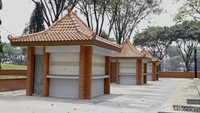 Sudah terdapat pula bangunan-bangunan kecil yang kemungkinan akan dipakai sebagai toko kelontong atau pos pengamanan (Foto: Rengga Sancaya/detikcom)