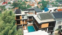 Bentuk rumah Verrell Bramasta dari ketinggian. Foto: Dok. Channel YouTube Atta Halilintar