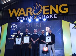 Berawal Dari Usaha Teras Rumah, Waroeng Steak & Shake Raih Rekor MURI