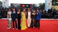 Para bintang Dont Worry Darling kumpul di Venice buat merayakan pemutaran film. (Foto: Getty Images/Elisabetta A. Villa)