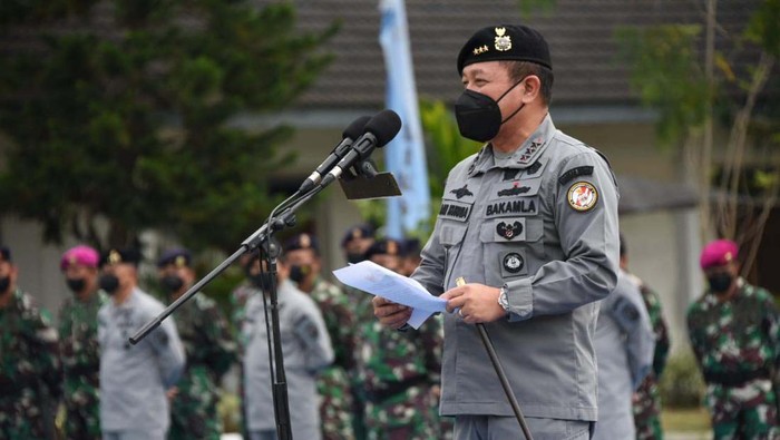 Kepala Bakamla RI Laksdya TNI Dr. Aan Kurnia membuka Coast Guard Basic Training (CGBT). Sebanyak 290 orang mengikuti pendidikan lanjutan bagi CPNS Bakamla ini.