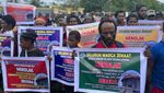 Aksi Warga Papua Geruduk DPRD Mimika