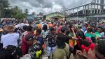 Aksi Warga Papua Geruduk DPRD Mimika