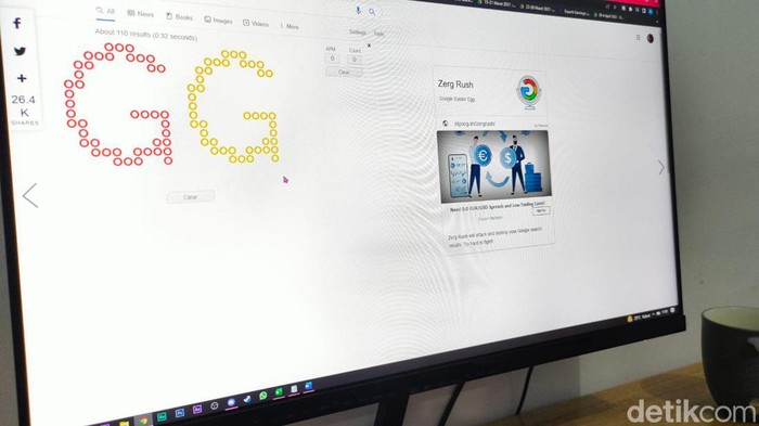 Cara Main Game Zerg Rush di Google, Gratis dan Gampang Banget