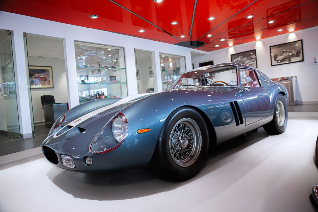 LONDON, UNITED KINDOM - JUNE 24: The Ferrari 250 GTO at Joe Macari Performance Cars in Wandsworth, London. Joe Macari Performance Cars display and sell some of the rarest and most expensive cars on the market. (Photo by Martyn Lucy/Getty Images)
