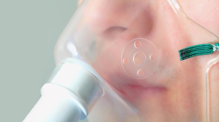 Close- up photo of the medical mask