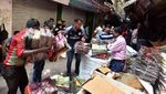 Pasar Kain di Delhi Kebakaran, Bangunan Hancur dan Gosong