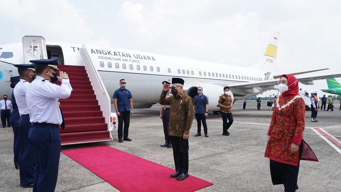 Maruf Amin Bertolak ke Palembang