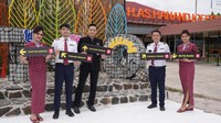 Maskapai Lion Air Grup membuka rute domestik baru. Rute ini jadi yang terpendek yang pernah ada di Lion Air yaitu dari Palembang menuju ke Pangkalpinang (PP). (dok. Lion Air)