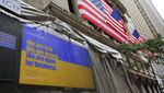Foto Presiden Ukraina Buka Perdagangan Bursa New York