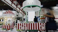 Salah satu booth yang menarik pengunjung, Diproyeksikan pertumbuhan produk domestik bruto (PDB) industri makanan dan minuman (mamin) sepanjang 2022 akan mencapai lima persen secara tahunan.