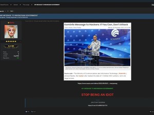 Hacker Bjorka Bilang Idiot dan Lempar Bola Ala Kominfo