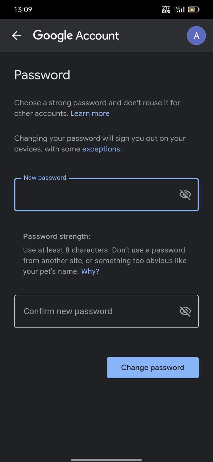 Ilustrasi cara ganti password Gmail.