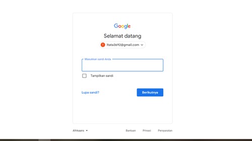 Ilustrasi cara ganti password Gmail.