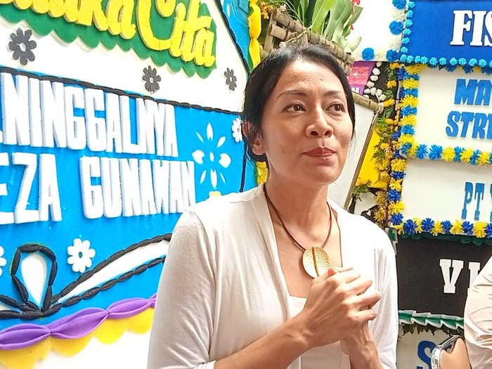 Dee Lestari saat ditemui di kawasan Jakarta Utara.