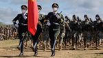 Gaya Putin Pantau Langsung Latihan Militer Rusia-China