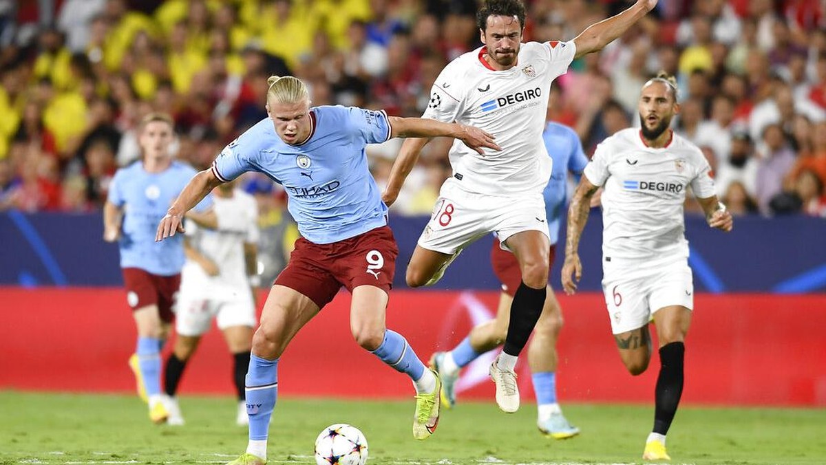 Jadwal Piala Super Eropa 2023: Manchester City vs Sevilla (Foto: AP/Jose Breton)