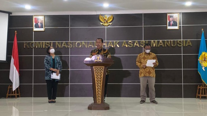 Komnas HAM umumkan susunan anggota tim ad hoc kasus Munir (Mulia/detikcom)