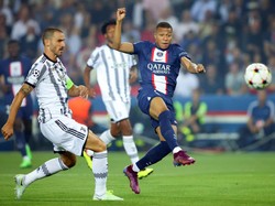 Mbappe jadi bintang kemenangan PSG atas Juventus. Foto: Getty Images/Marc Atkins