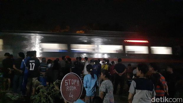 Lokasi pria tersambar kereta di Muktiharjo Kidul, Semarang, Selasa (6/8/2022).