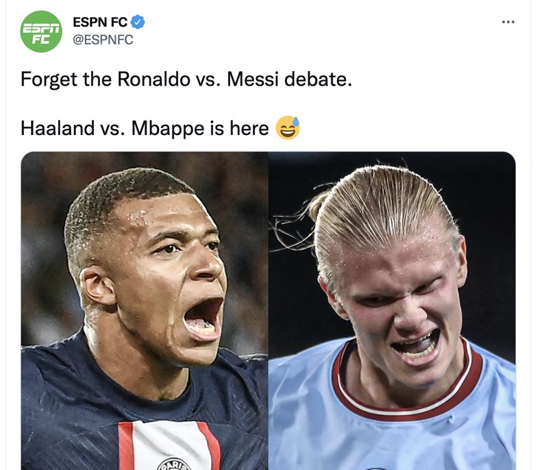 Meme Mbappe dan Haaland