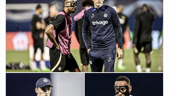 Baru reuni, Aubameyang sudah harus berpisah dengan Tuchel. Foto: Twitter