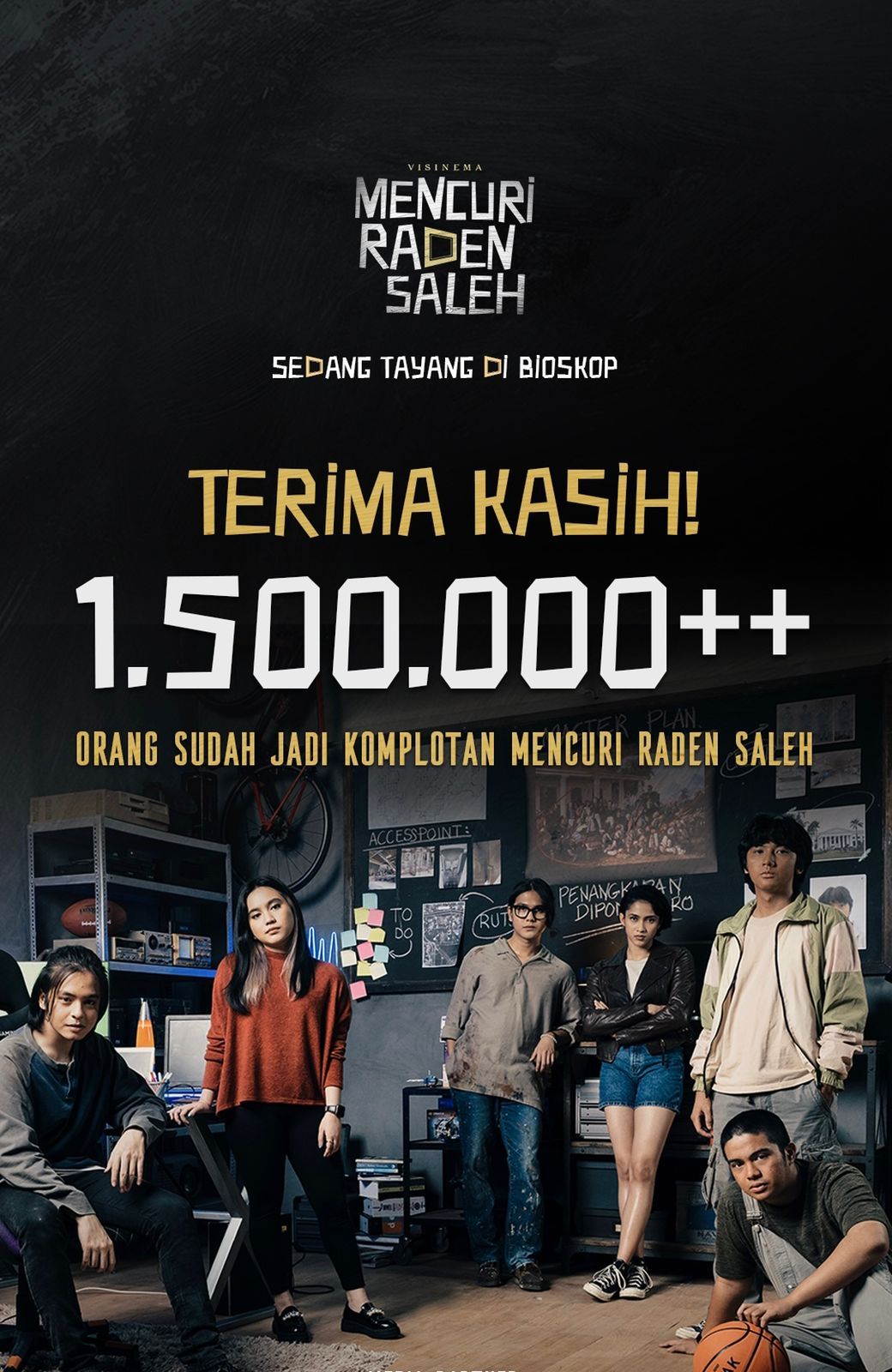 Film Mencuri Raden Saleh tembus 1,5 juta penonton.