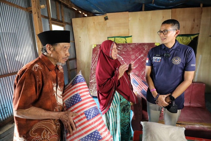 Menparekraf Sandiaga Uno berkunjung ke Desa Wisata Campaga, Tompobulu, Bantaeng, Sulawesi Selatan.