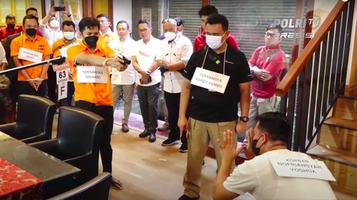 Rekonstruksi kasus penembakan Brigadir J. (YouTube Polri TV Radio)