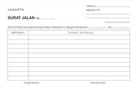 10 Contoh Surat Jalan Yang Benar, Format, Dan Cara Membuatnya