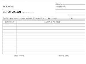 10 Contoh Surat Jalan Pengiriman Barang Beserta Formatnya
