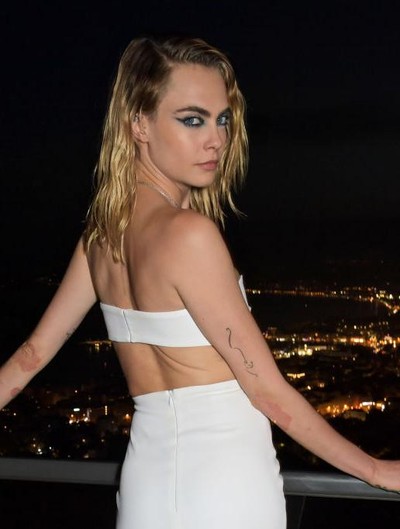 CANNES, FRANCE - MAY 25: Cara Delevingne attends an intimate dinner hosted by Monot during the 75th Cannes Film Festival at Villa Bagatelle on May 25, 2022 in Cannes, France. (Photo by David M. Benett/Dave Benett/Getty Images for Monot)