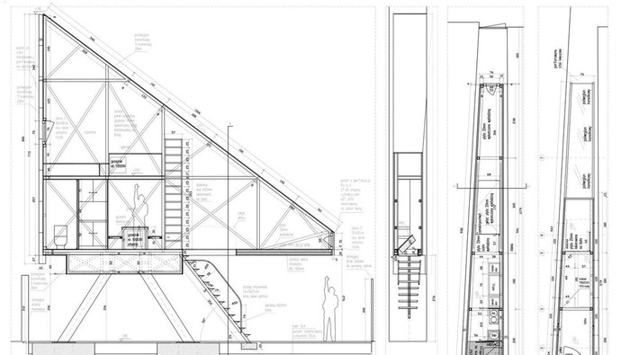 Seorang arsitek memiliki ide gila untuk membangun rumah di lahan sempit. Rumah tersebut dibangun di antara dua gedung yang mirip gang sempit. Seperti apa isi dalam rumahnya?
